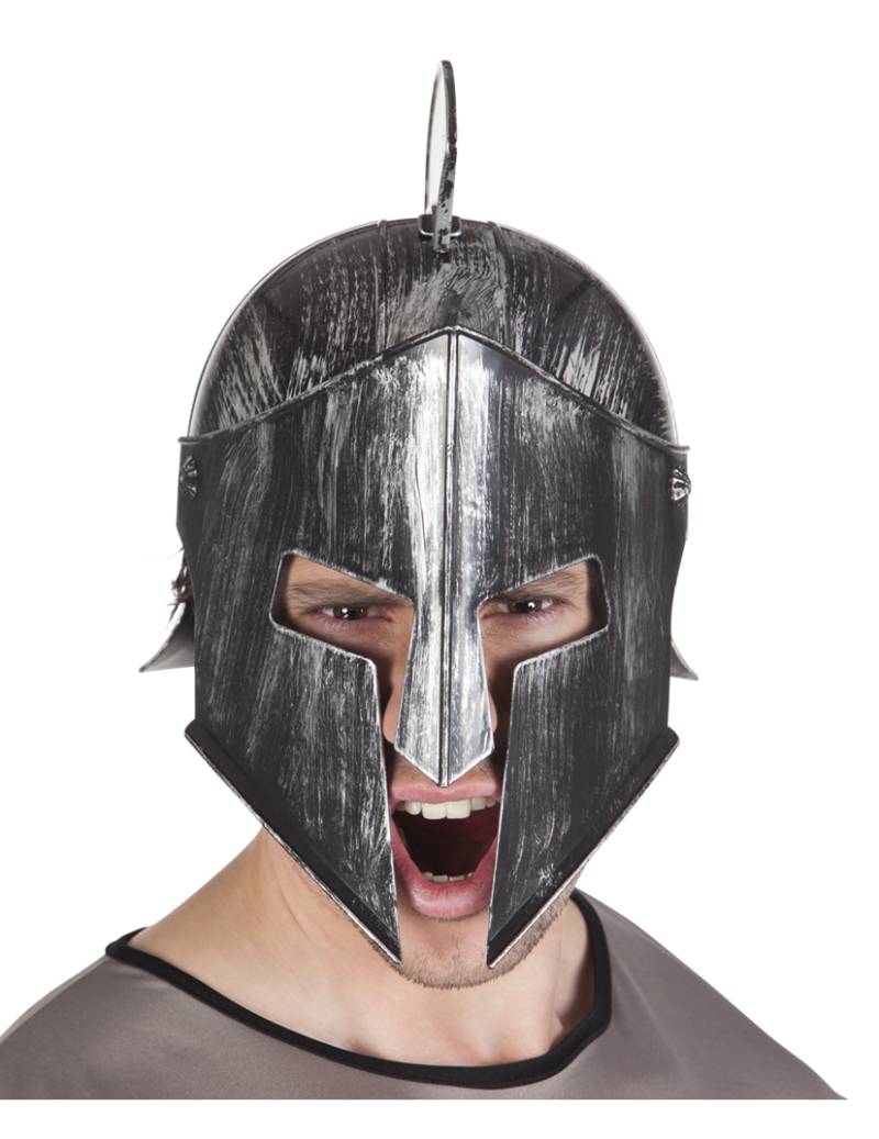 Ritterhelm Erwachsene schwarz-silber von BOLAND BV