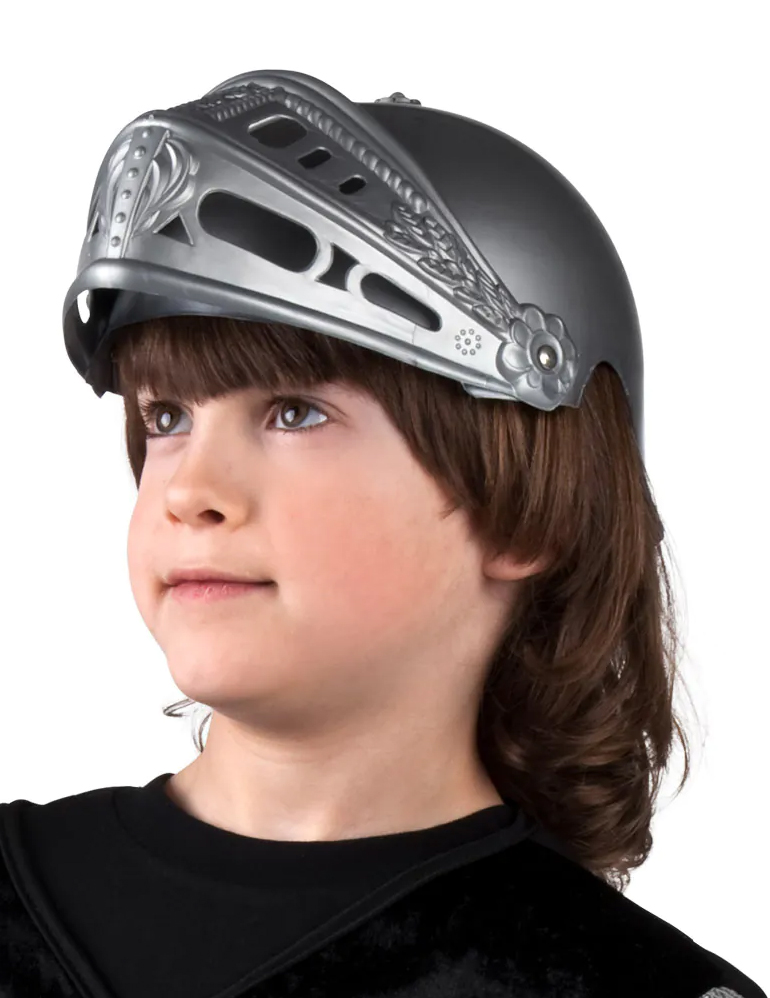 Ritterhelm für Kinder Ritterkostüm-Accessoire grau von BOLAND BV