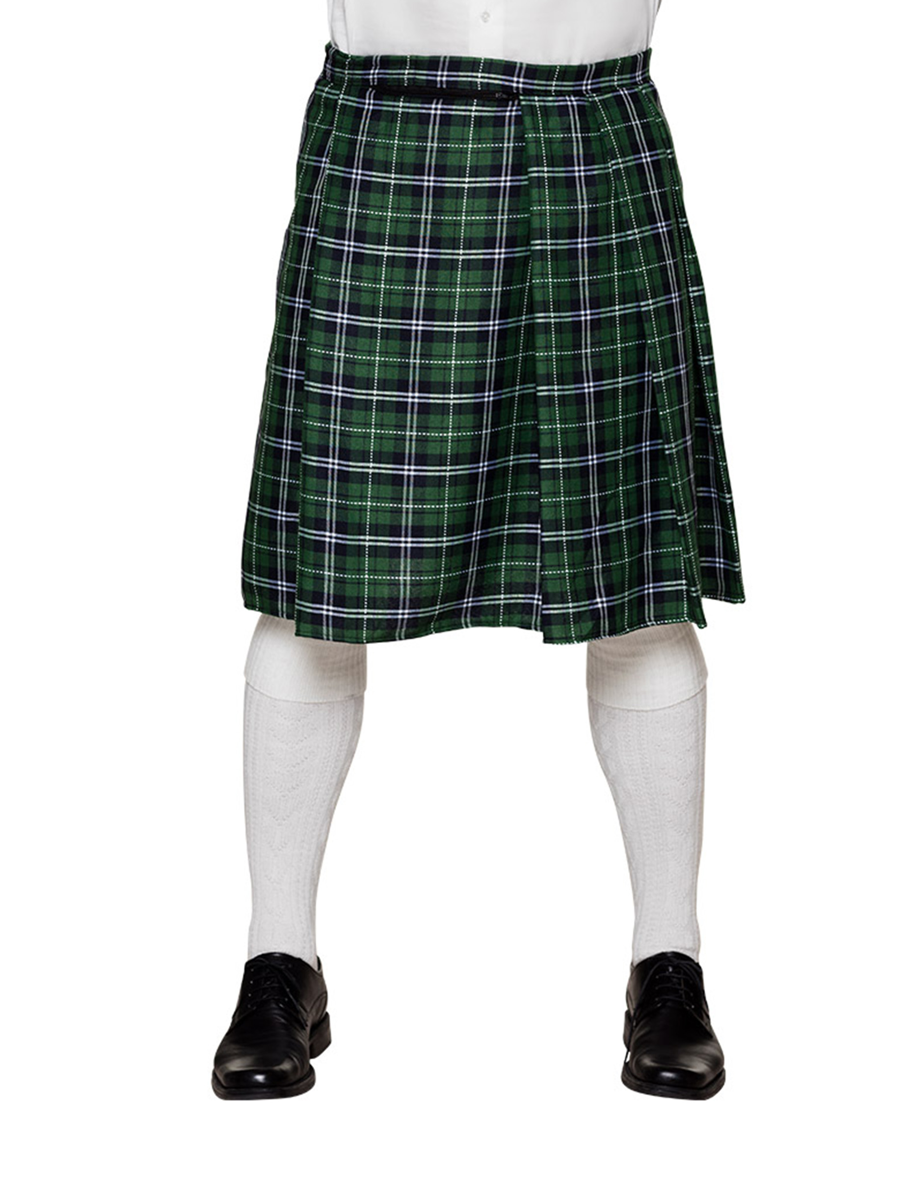 Schottischer Kilt Schottenrock für Herren grün-schwarz-weiss Schottischer Kilt Schottenrock für Herren grün-schwarz-weiss von BOLAND BV