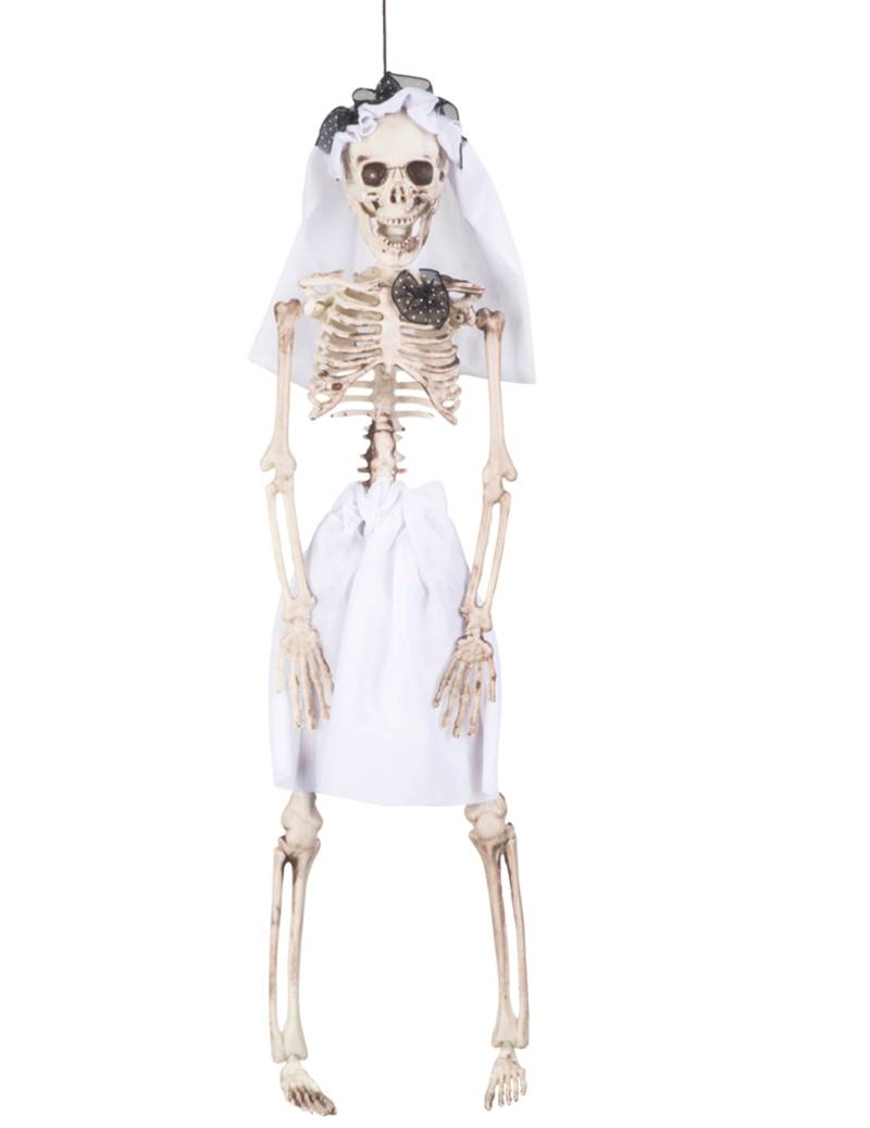 Skelett Braut Halloween-Hängedeko 40 cm von BOLAND BV