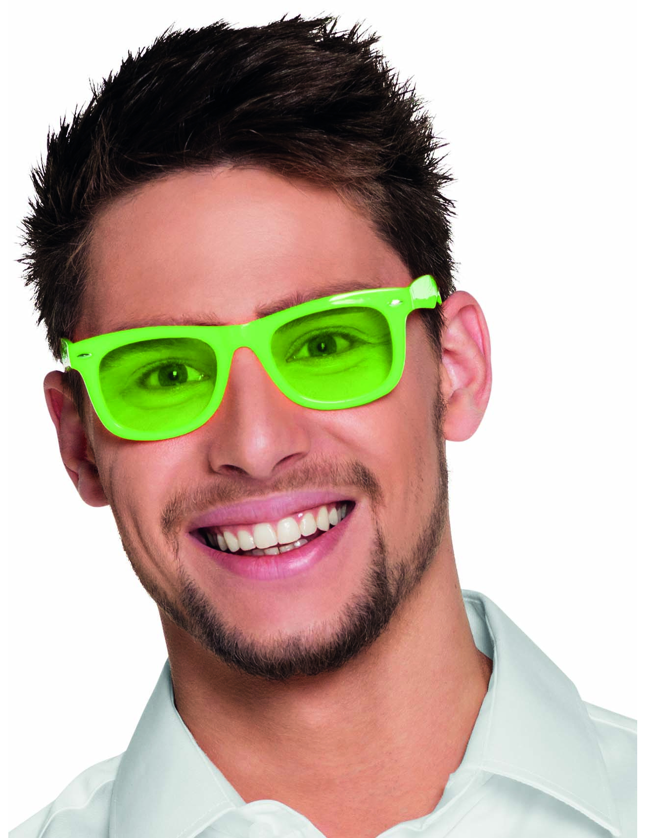 Spaß Partybrille für Erwachsene neongrün von BOLAND BV