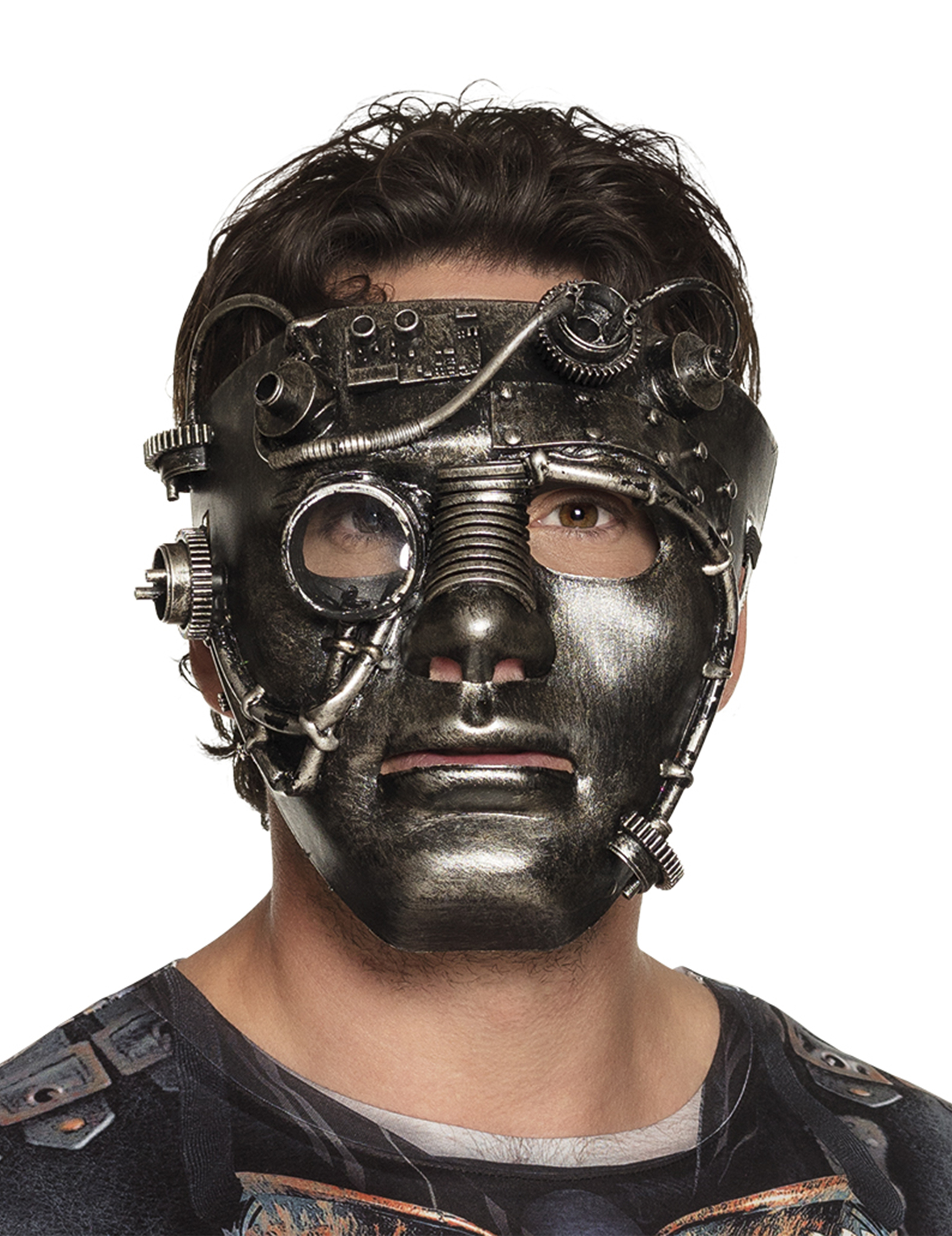 Steampunk-Maske mit Zahnrädern Kostüm-Accessoire bronze Steampunk-Maske mit Zahnrädern Kostüm-Accessoire bronze von BOLAND BV