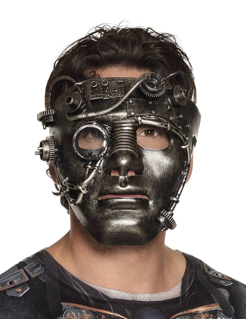 Steampunk-Maske mit Zahnrädern Kostüm-Accessoire bronze Steampunk-Maske mit Zahnrädern Kostüm-Accessoire bronze von BOLAND BV