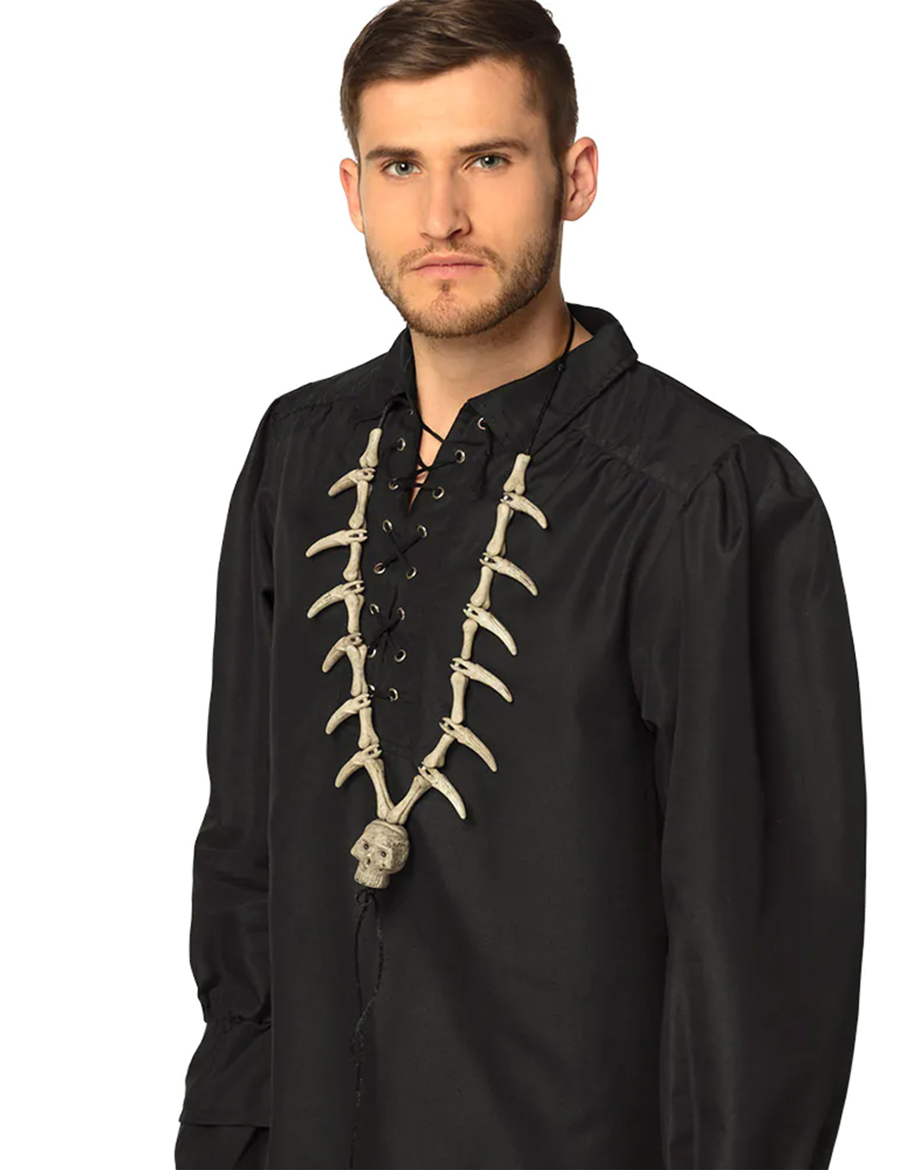 Totenkopf Halloween-Halskette mit Knochen weiss Totenkopf Halloween-Halskette mit Knochen weiss von BOLAND BV