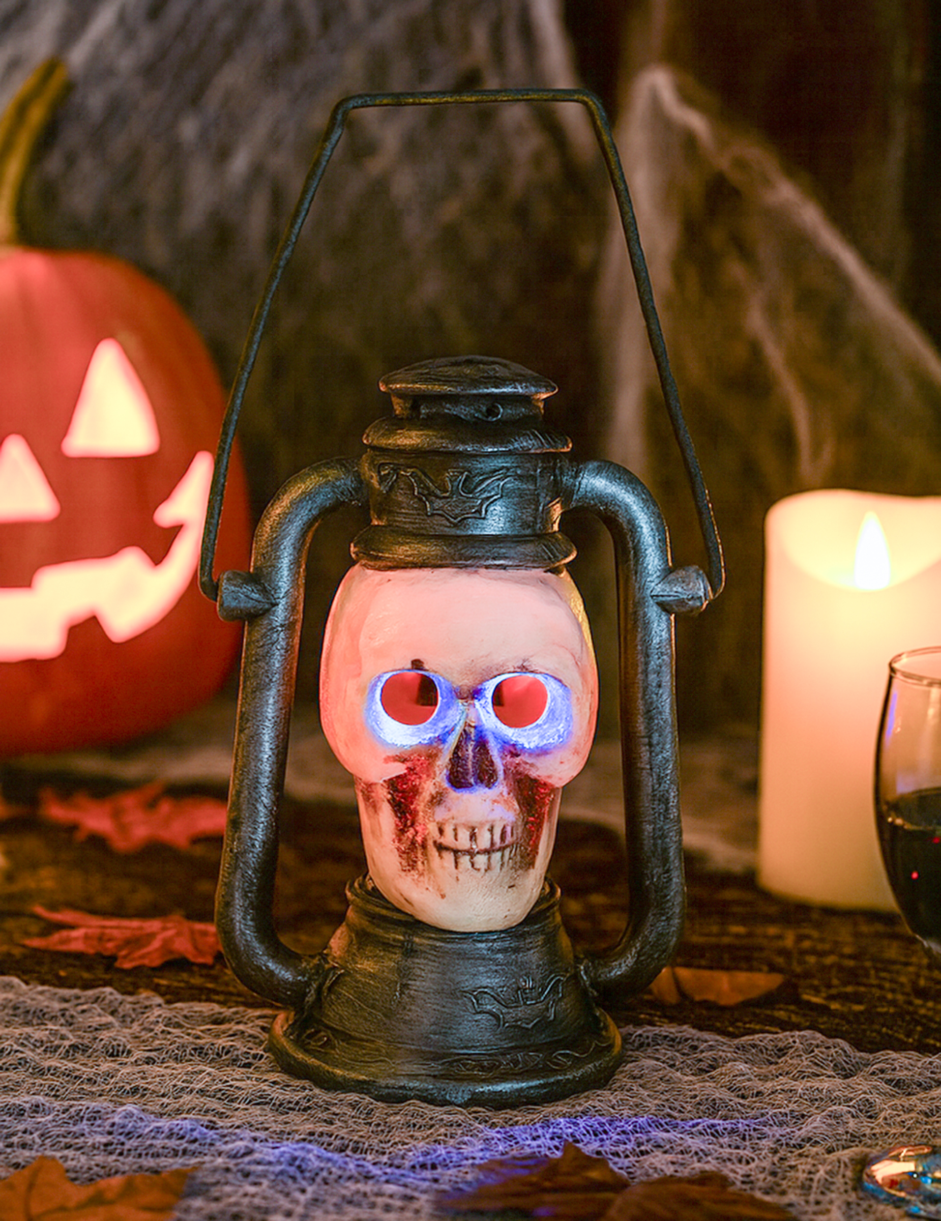 Totenkopf-Laterne, 26 x 18 cm Totenkopf-Laterne, 26 x 18 cm von BOLAND BV