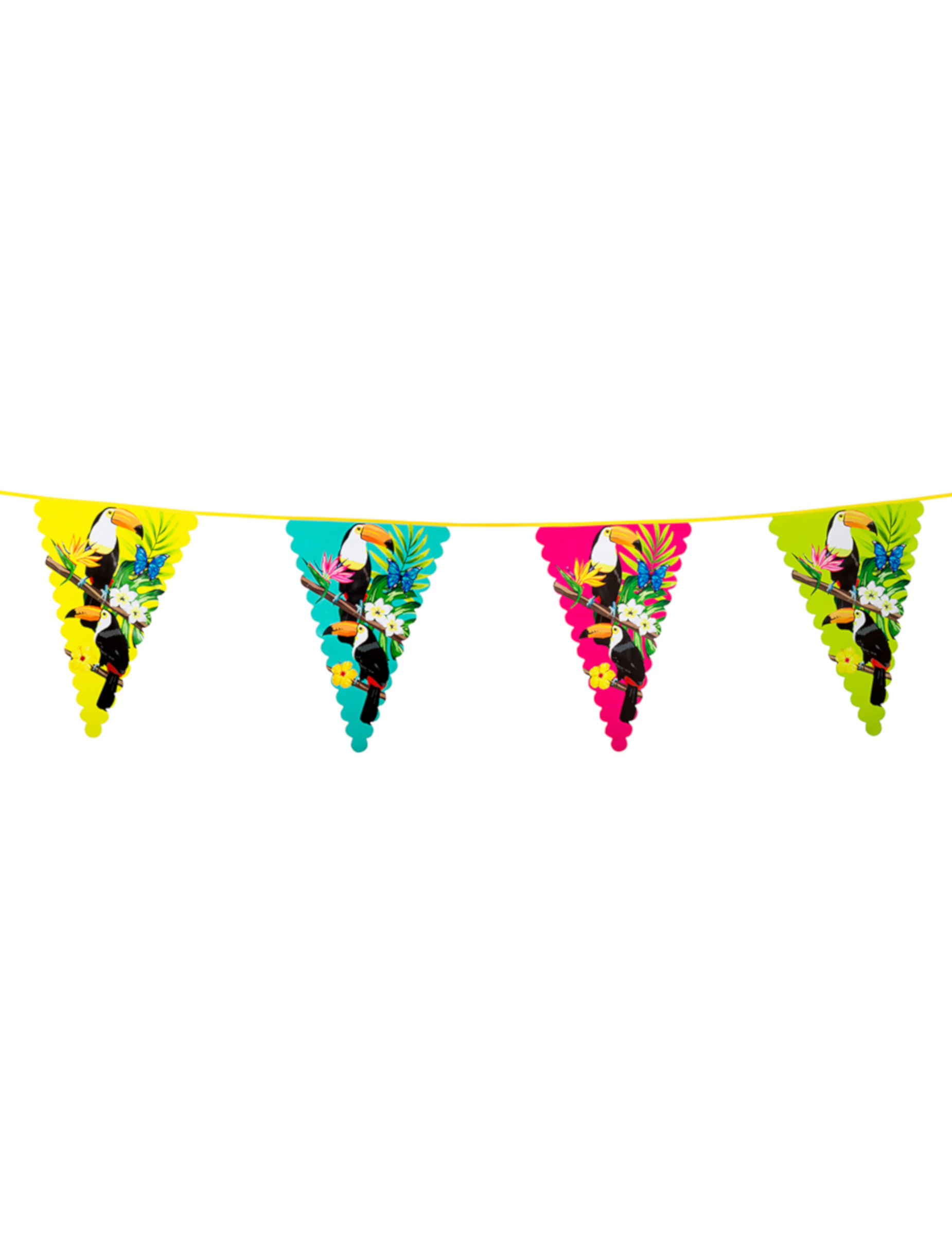 Tukan-Wimpelgirlande bunt 45 x 30 cm 6 m Tukan-Wimpelgirlande bunt 45 x 30 cm 6 m von BOLAND BV