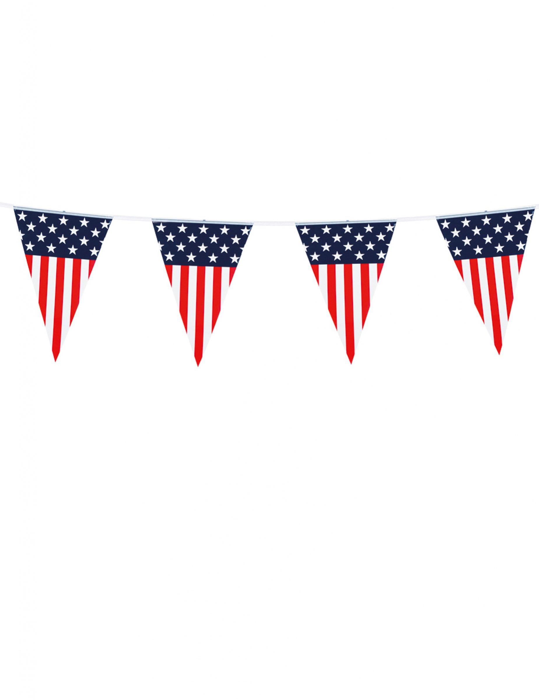 USA Wimpel-Girlande Partydeko blau-rot-weiss 6m USA Wimpel-Girlande Partydeko blau-rot-weiss 6m von BOLAND BV