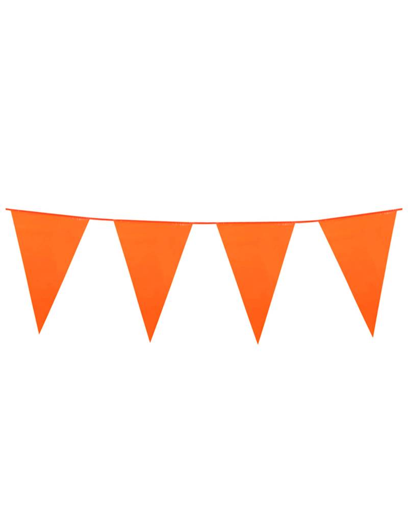 Wimpel-Girlande Party-Deko orange 10m von BOLAND BV