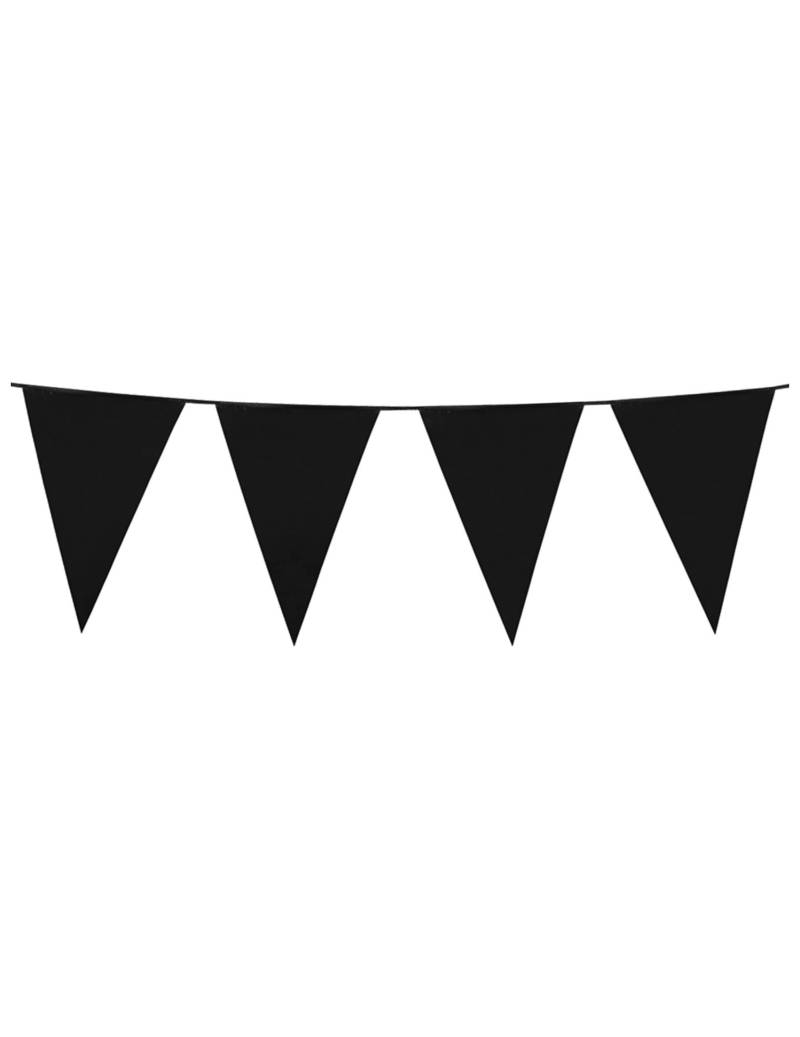 Wimpel-Girlande Party-Deko schwarz 10m von BOLAND BV