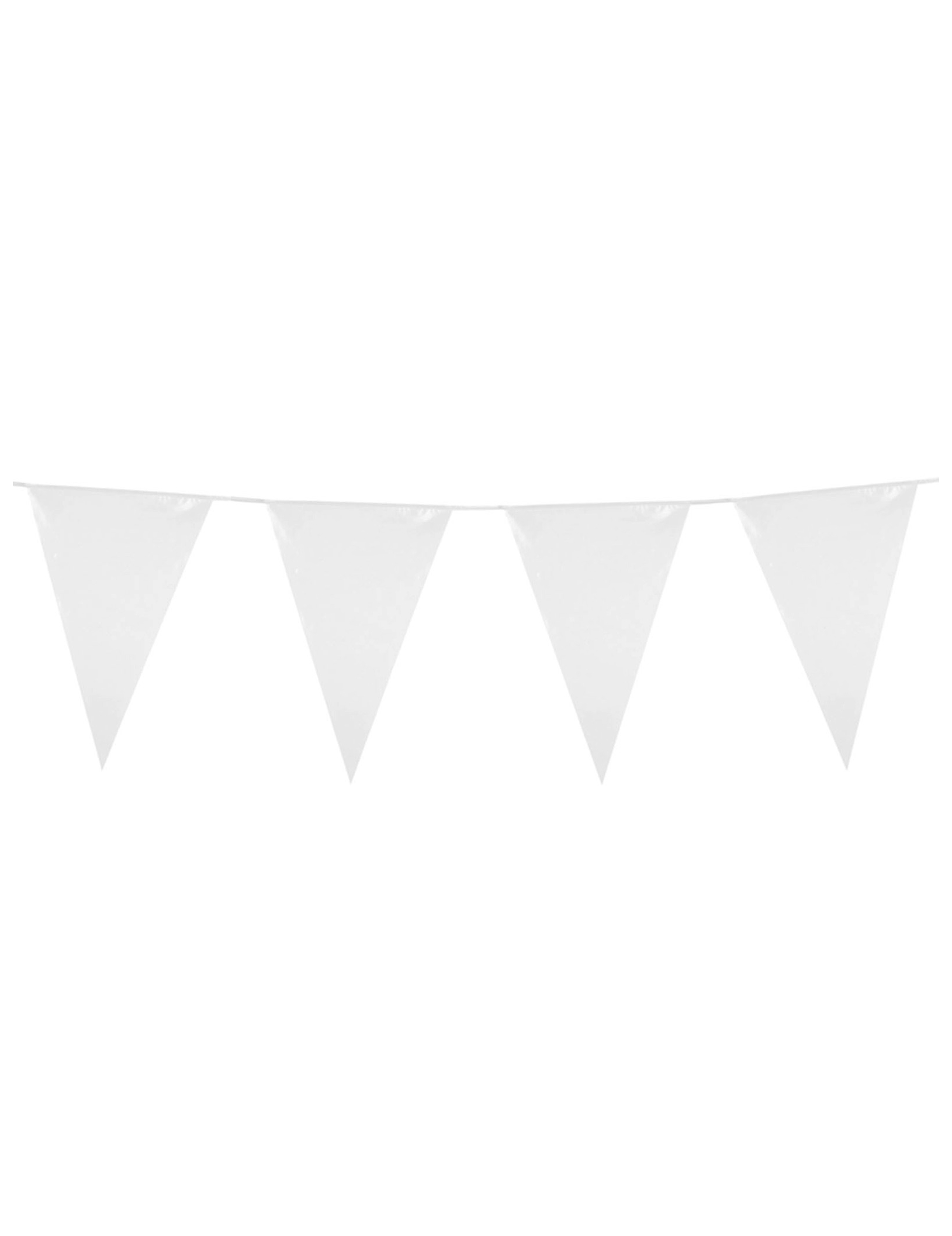 Wimpel-Girlande Party-Deko weiss 10m Wimpel-Girlande Party-Deko weiss 10m von BOLAND BV