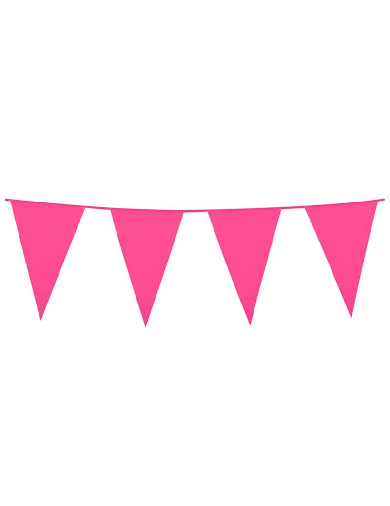 Wimpelgirlande Partygirlande pink 10m von BOLAND BV