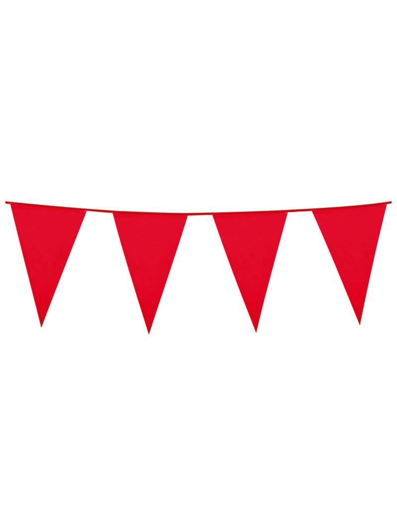 Wimpelgirlande Partygirlande rot 10m von BOLAND BV