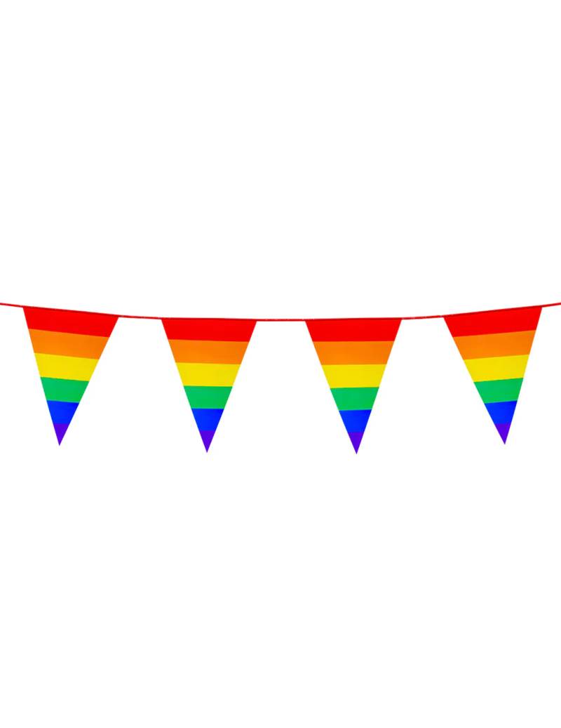 Wimpelgirlande Regenbogen 10 m von BOLAND BV