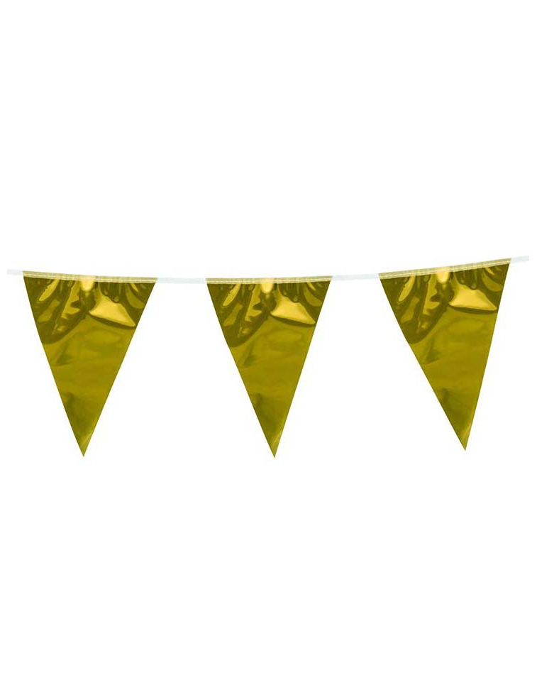 Wimpelkette Girlande gold 10m von BOLAND BV
