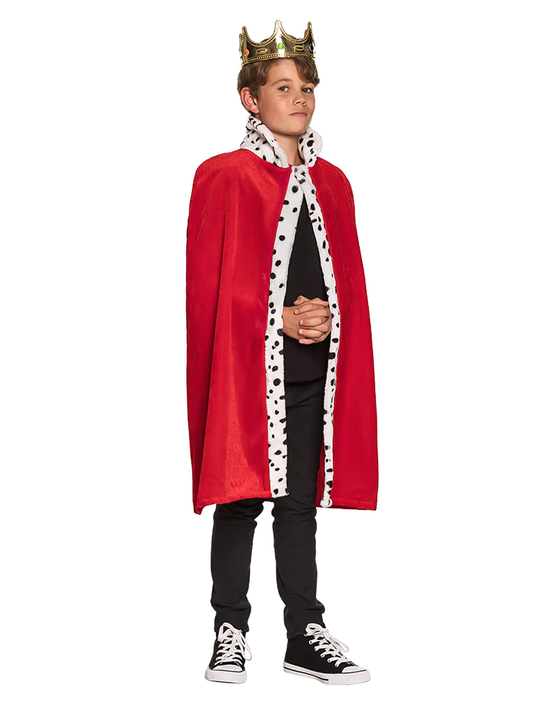 kleiner König Umhang für Kinder rot-weiss 80cm kleiner König Umhang für Kinder rot-weiss 80cm von BOLAND BV