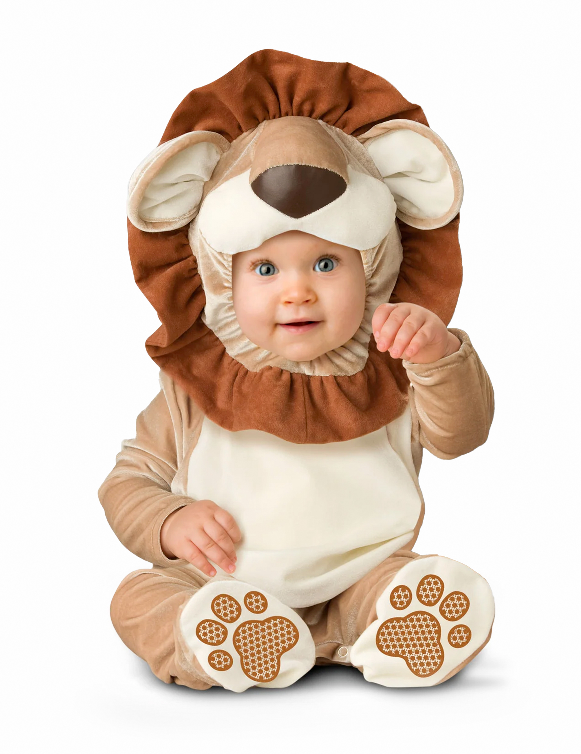 Löwen-Babykostüm Tierkostüm für Babys beige-braun von KARNEVAL-MEGASTORE