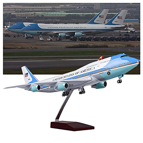 Maßstab 1:150, großes Flugzeug, Air Force One, Boeing 747 Flugzeugmodelle, Druckguss, amerikanisches Flugzeugmodell, Jet-Flugzeug mit LED-Lichtgetriebe und Holzständer, Modellbausatz Maßstab 1:150, großes Flugzeug, Air Force One, Boeing 747 Flugzeugmodelle, Druckguss, amerikanisches Flugzeugmodell, Jet-Flugzeug mit LED-Lichtgetriebe und Holzständer, Modellbausatz von BOLYUM