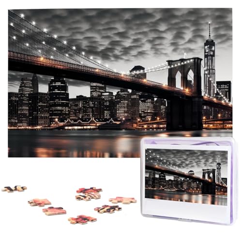 Brooklyn Bridge Puzzles Personalisiertes Puzzle 1000 Teile Puzzle aus Fotos Bilderpuzzle für Erwachsene Familie von BONDIJ