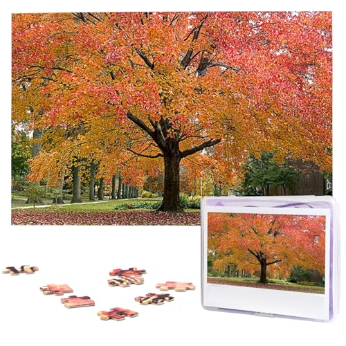 Herbstbäume Puzzles Personalisiertes Puzzle 1000 Teile Puzzles von Fotos Bild Puzzle für Erwachsene Familie von BONDIJ