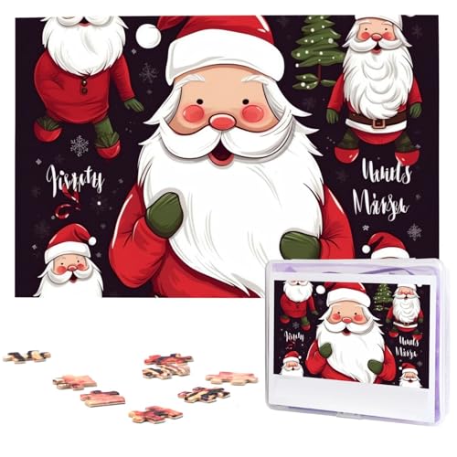 Weihnachtsmann-Puzzles, personalisiertes Puzzle, 1000 Teile, Puzzles von Fotos, Bildpuzzle für Erwachsene, Familie von BONDIJ
