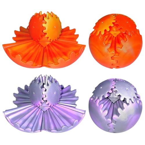 2 Pcs Gear Ball Zahnradball 3D Gedruckter Gear Ball Cube Fidget Toy Entspannungsspielzeug 3D Zahnradkugel Stress Relief Gear Sphere Spielzeug Fidget Sensorische Spielzeug Für Kinder Und Erwachsene 2 Pcs Gear Ball Zahnradball 3D Gedruckter Gear Ball Cube Fidget Toy Entspannungsspielzeug 3D Zahnradkugel Stress Relief Gear Sphere Spielzeug Fidget Sensorische Spielzeug Für Kinder Und Erwachsene von BONGSHAKALAKA