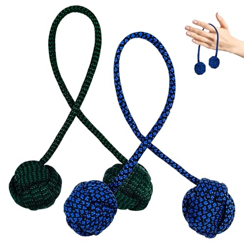 2 Stück Fidget Toys Adhs Finger Sportspielzeug Erwachsene Lanyard Perlenanhänger Sport Spielzeug Anti Stress Spielzeugs Entspannung -Spielzeug, Um Stress Zu Reduzieren (Grün + Blau) von BONGSHAKALAKA