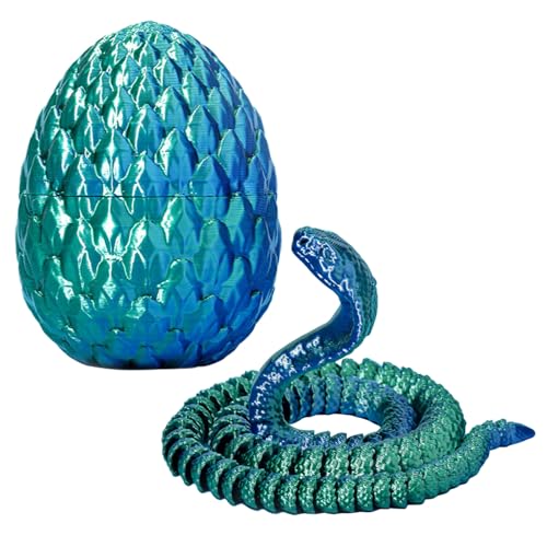 3D Gedrucktes Schlangenei Blau&Grün Beweglicher 3D Gedruckter Schlange Flexible 3D Gedruckte Schlangen Spielzeug Schlange Fidget Toy Rotierendes Design Schlangenei Easter Kind Geschenke Spielzeug 3D Gedrucktes Schlangenei Blau&Grün Beweglicher 3D Gedruckter Schlange Flexible 3D Gedruckte Schlangen Spielzeug Schlange Fidget Toy Rotierendes Design Schlangenei Easter Kind Geschenke Spielzeug von BONGSHAKALAKA