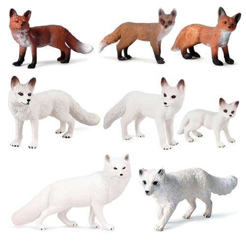 8 Stück Fuchs Spielzeugfiguren Realistisches Fuchs Figuren Modell Mini Arktische Tier Figuren Arktischer Fuchs Und Rotfüchse Figuren Set Tiere Spielzeug Kuchen Topper Für Waldgeburtstag Party 8 Stück Fuchs Spielzeugfiguren Realistisches Fuchs Figuren Modell Mini Arktische Tier Figuren Arktischer Fuchs Und Rotfüchse Figuren Set Tiere Spielzeug Kuchen Topper Für Waldgeburtstag Party von BONGSHAKALAKA