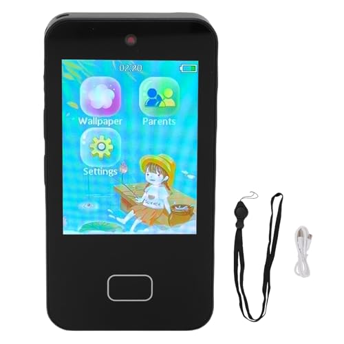 BONKZEBU Smartphone für Mädchen, Pre -Download und Spielen Smartphone -Spielzeug, Einfache Fotografie Kleinkind Weihnachtsgeburtstag für 3 4 5 6 Jahre Alt (Mode #11) von BONKZEBU