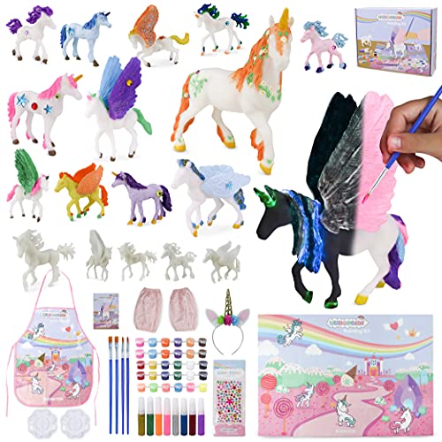 BONNYCO Einhorn Geschenk für Mädchen Malset mit 18 Einhörnern Bastelset Kinder mit Dunkeln leuchtender Farbe | Mädchen Spielzeug, Mädchen Geschenke Geburtstag, Weihnachten | Einhorn Spielzeug BONNYCO Einhorn Geschenk für Mädchen Malset mit 18 Einhörnern Bastelset Kinder mit Dunkeln leuchtender Farbe | Mädchen Spielzeug, Mädchen Geschenke Geburtstag, Weihnachten | Einhorn Spielzeug von BONNYCO