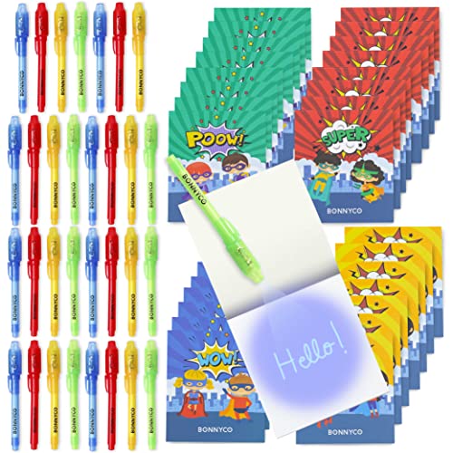 BONNYCO UV Stift und Notizbuch, 32 Stück Superhelden Mitgebsel Kindergeburtstag | Kindergeburtstag Gastgeschenke, Adventskalender und Kleine Geschenke für Kinder, Superhelden Geburtstagsdeko BONNYCO UV Stift und Notizbuch, 32 Stück Superhelden Mitgebsel Kindergeburtstag | Kindergeburtstag Gastgeschenke, Adventskalender und Kleine Geschenke für Kinder, Superhelden Geburtstagsdeko von BONNYCO