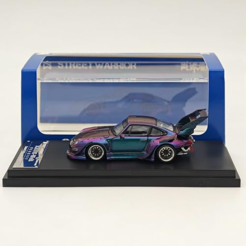 BOOGAA 1/64 für RWB 993 Diecast Modelle Autosammlung Auto Spielzeug Geschenk (Lila-High Spoiler) von BOOGAA