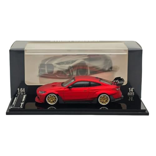Street Warrior SW Maßstab 1:64 M4 G82 Sports Diecast Modelle Auto Miniatur Limited Collection Spielzeug Fahrzeug Modelle (Rot) von BOOGAA