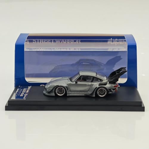 Street Warrior SW Maßstab 1:64 RWB 993 RAUH-Welt Weitkörpermodifikation Lack Version Druckguss Modellauto Limited Collection (High Tail) von BOOGAA