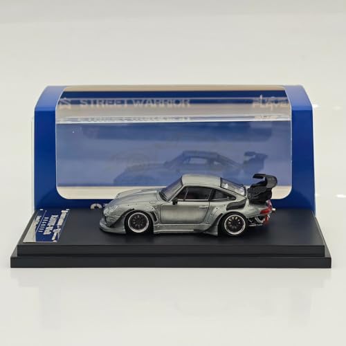 Street Warrior SW Maßstab 1:64 RWB 993 RAUH-Welt Weitkörpermodifikation Lack Version Druckguss Modellauto Limited Collection (Low Tail) von BOOGAA