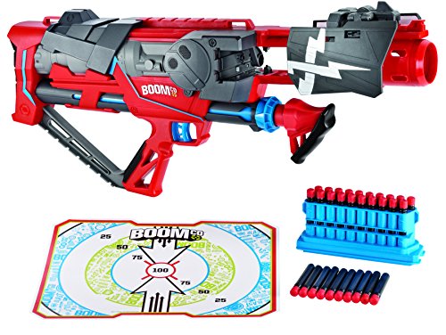 Mattel Y8618 - Boomco Rapid Madness, Blaster mit Druckluftantrieb und 20 Smart Stick-Pfeilen Mattel Y8618 - Boomco Rapid Madness, Blaster mit Druckluftantrieb und 20 Smart Stick-Pfeilen von BOOMCO