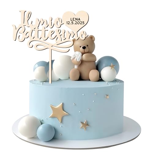 BOOMTOP Italienisch Il mio Battesimo Cake Topper Taufe Kommunion Holz Kuchen Deko Tortendeko Kuchen Topper BOOMTOP Italienisch Il mio Battesimo Cake Topper Taufe Kommunion Holz Kuchen Deko Tortendeko Kuchen Topper von BOOMTOP