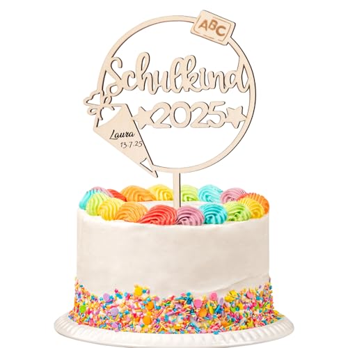BOOMTOP Tortendeko Einschulung Holz Schulkind 2025 Schulanfang Cake Topper Endlich Schulkind Mädchen Junge Kuchen Topper Einschulung Deko Torte Kuchendeko Cupcake Topper 1. Schultag Tortenstecker BOOMTOP Tortendeko Einschulung Holz Schulkind 2025 Schulanfang Cake Topper Endlich Schulkind Mädchen Junge Kuchen Topper Einschulung Deko Torte Kuchendeko Cupcake Topper 1. Schultag Tortenstecker von BOOMTOP