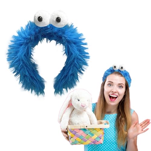 BOOSHMall krümelmonster Haarreif, Cookie Krümelmonster Haarreif mit Augen, Krümelmonster Stirnband, lustige haarreifen für Kinder Damen Karneval, Fasching Party Verkleidung Accessoires BOOSHMall krümelmonster Haarreif, Cookie Krümelmonster Haarreif mit Augen, Krümelmonster Stirnband, lustige haarreifen für Kinder Damen Karneval, Fasching Party Verkleidung Accessoires von BOOSHMall