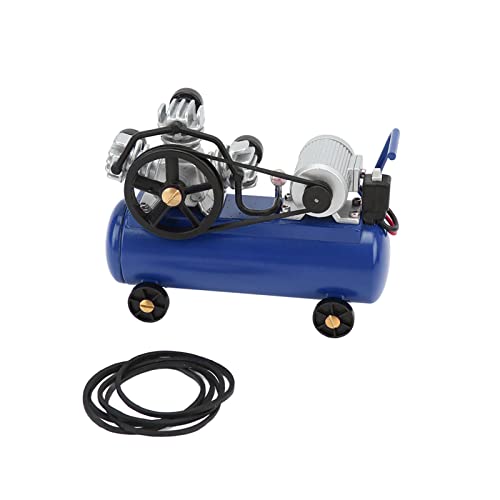 BORDSTRACT Mini-Simulationsluftkompressor, Simulationsdekoration, Ferngesteuertes Kettenfahrzeug, Fernbedienungswerkzeug Für Scx10 1/10 Luftkompressor-Rc-Zubehör(Blau) von BORDSTRACT