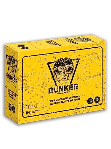 BORGOS Bunker Brettspiel - Wer überzeugen kann Wird gerettet Werden | Das gnadenlose Spiel ums Überleben, Strategie & Diplomatie | Partyspiel | Für 4-16 Spieler | Ab 18 Jahren BORGOS Bunker Brettspiel - Wer überzeugen kann Wird gerettet Werden | Das gnadenlose Spiel ums Überleben, Strategie & Diplomatie | Partyspiel | Für 4-16 Spieler | Ab 18 Jahren von BORGOS