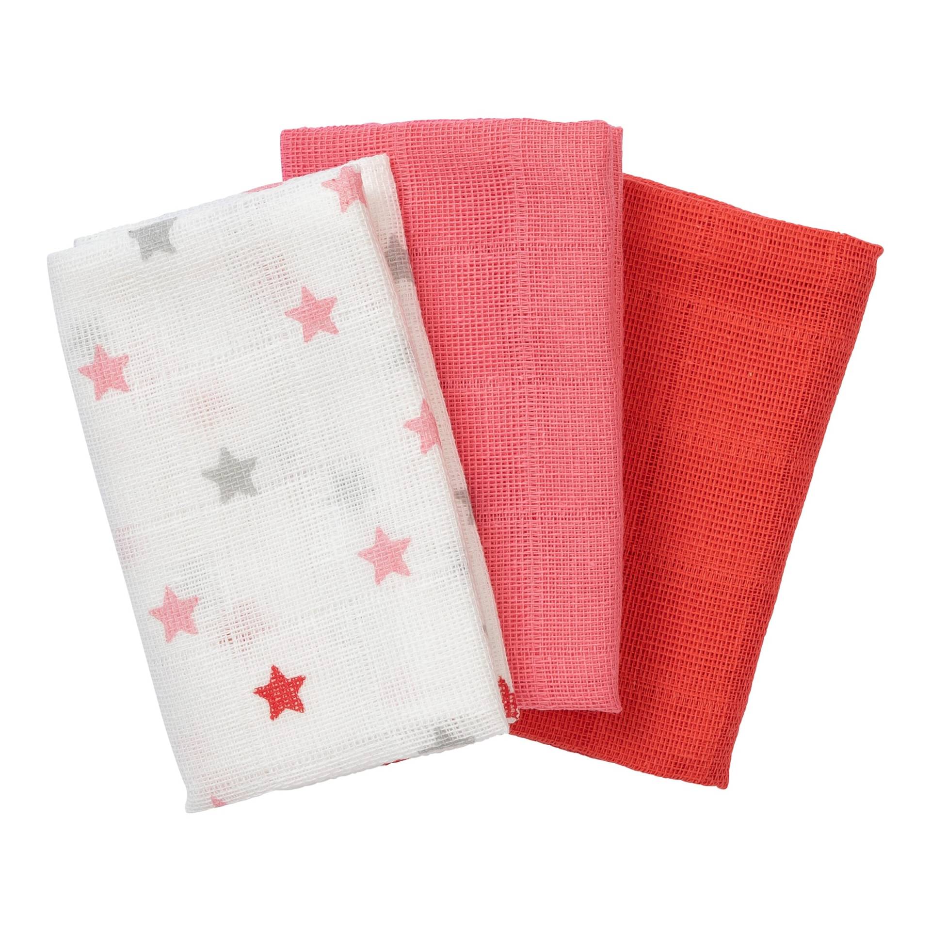 Bornino Basics 3er-Pack Mulltücher 30x30 cm Sterne Bornino Basics 3er-Pack Mulltücher 30x30 cm Sterne von Bornino