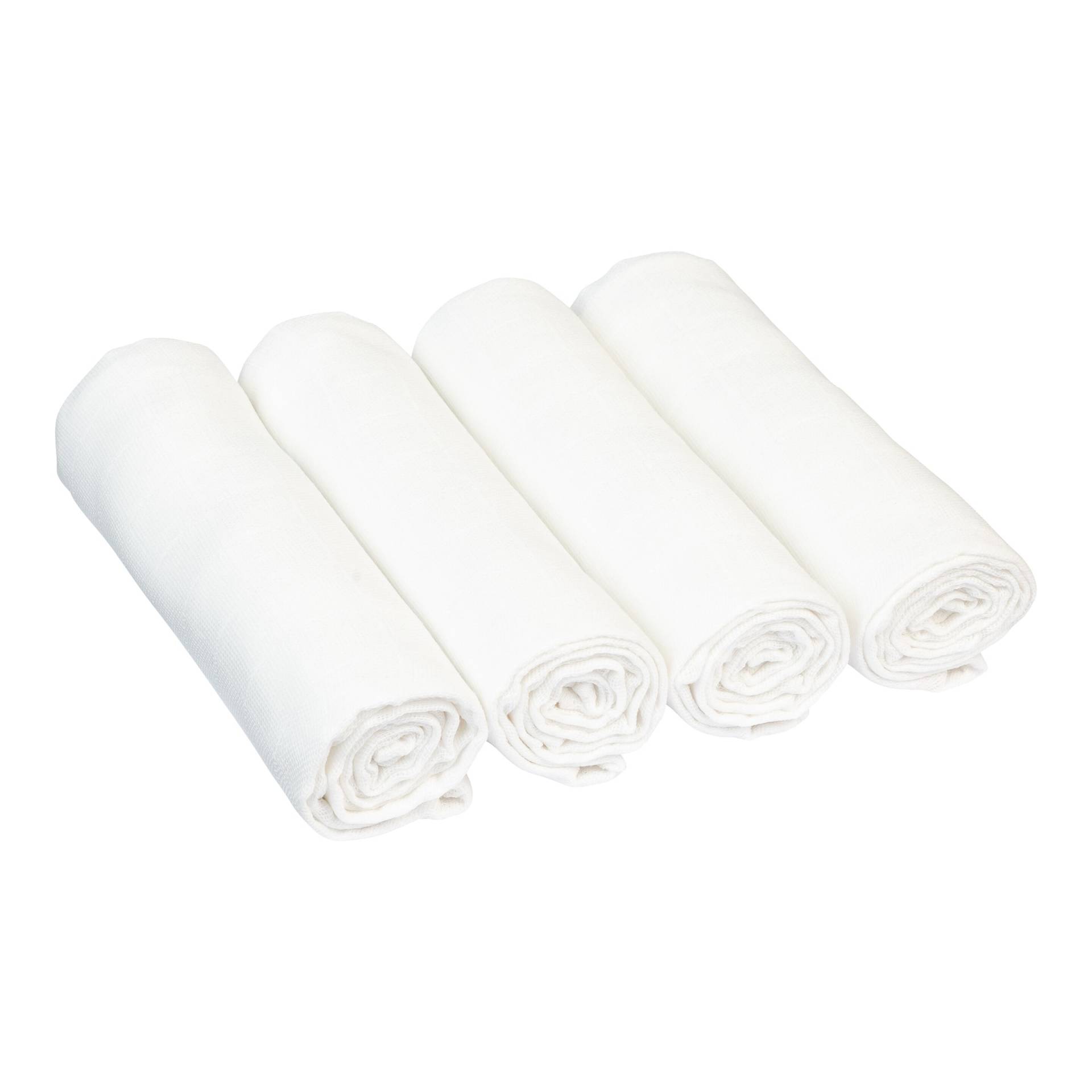 Bornino Basics 4er-Pack Mullwindeln 80x80 cm Bornino Basics 4er-Pack Mullwindeln 80x80 cm von Bornino