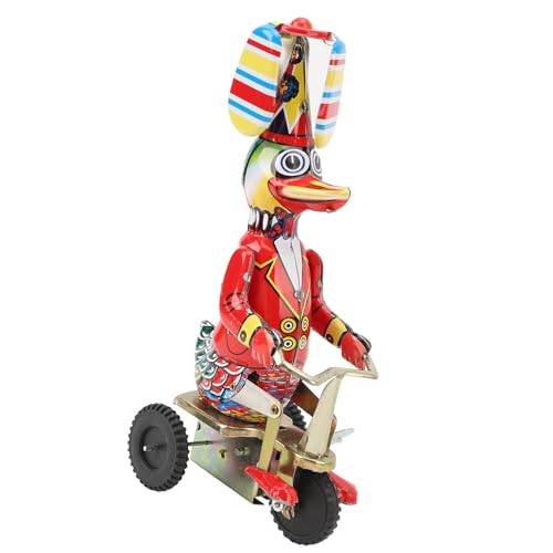 Ente auf Dem Fahrrad, Blechspielzeug, Handgefertigt, Zartes Uhrwerk, Retro-Aufziehspielzeug, für Erwachsene, Sammlungen Ente auf Dem Fahrrad, Blechspielzeug, Handgefertigt, Zartes Uhrwerk, Retro-Aufziehspielzeug, für Erwachsene, Sammlungen von BOROCO