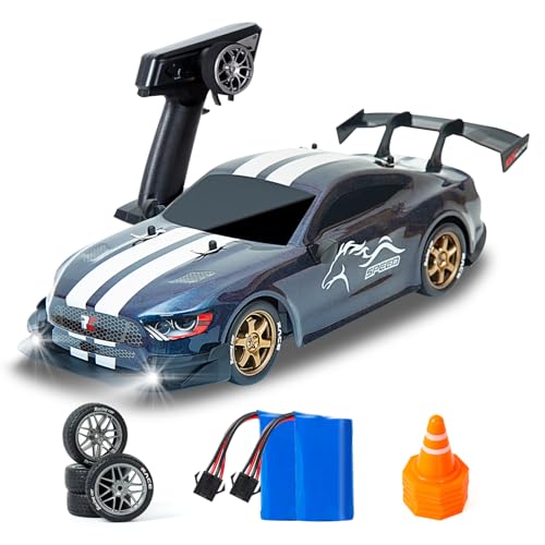 BORSTOYPRO Ferngesteuertes Auto, 1:14 Ferngesteuertes Drift Auto 4WD GT Drifting RC Cars Drifting mit Proportionalgashebel Rennsport Spielzeug für Erwachsene Jungen Kinder (Farbverlauf) von BORSTOYPRO