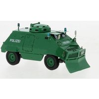 BOS 87832 1:87 / H0 Thyssen UR-416 mit Räumschaufel grün, 1975, Polizei (D), von BOS