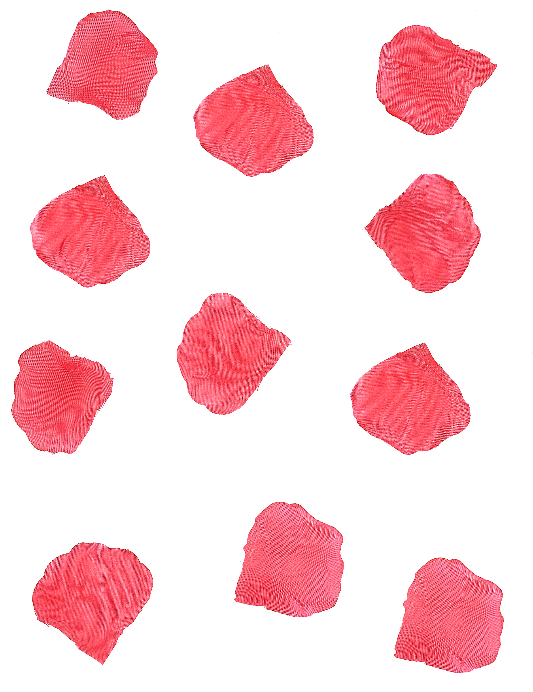 100 Rosenblätter aus Stoff Rosa 5 x 5 cm Hochzeitsdeko von BOSEN