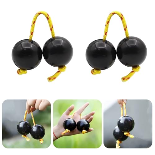 BOSENIYU African Kashaka Rhythmic Ball Instrument, Zwei Paar Musik Egg Shakers, Double Gourd für Partys und Shows. BOSENIYU African Kashaka Rhythmic Ball Instrument, Zwei Paar Musik Egg Shakers, Double Gourd für Partys und Shows. von BOSENIYU