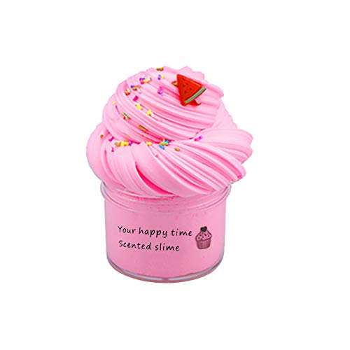 BOSSETY 100ml Fruchtschleim, Slime Fluffy, Schleim-Partygeschenke für Kinder,Sensorisches Schleim Spielzeug und EIN Halloween-Geburtstagsgeschenk für Mädchen und Jungen (A) von BOSSETY