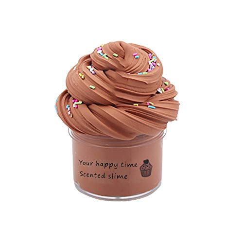 BOSSETY 100ml Fruchtschleim, Slime Fluffy, Schleim-Partygeschenke für Kinder,Sensorisches Schleim Spielzeug und EIN Halloween-Geburtstagsgeschenk für Mädchen und Jungen (D) von BOSSETY
